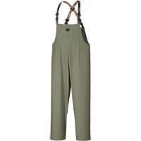 D7020 Dry King&reg; Stretch Bib Pants, X-Small, Polyurethane, Green St. Lawrence Industrial & Safety Supply