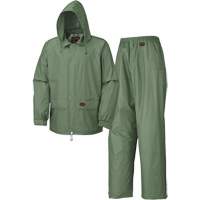 583 Rain Suit, Polyester/PVC, Small, Green St. Lawrence Industrial & Safety Supply
