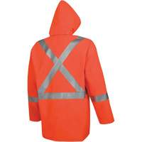 576J Veste de pluie ignifuge haute visibilit&eacute;, Petit, Orange haute visibilit&eacute; St. Lawrence Industrial & Safety Supply