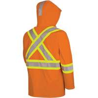 5880 FR/Arc-Rated Waterproof Rain Jacket, X-Small, High Visibility Orange, 10 cal/cm² St. Lawrence Industrial & Safety Supply