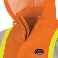 5880 FR/Arc-Rated Waterproof Rain Jacket, X-Small, High Visibility Orange, 10 cal/cm² St. Lawrence Industrial & Safety Supply