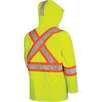 5881 FR/Arc-Rated Waterproof Rain Jacket, X-Small, High Visibility Yellow, 10 cal/cm² St. Lawrence Industrial & Safety Supply