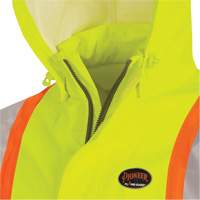 5881 FR/Arc-Rated Waterproof Rain Jacket, X-Small, High Visibility Yellow, 10 cal/cm² St. Lawrence Industrial & Safety Supply