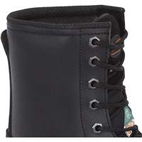 1027 Bottes de travail 8" noires, Cuir, Embout Acier, Taille 10 St. Lawrence Industrial & Safety Supply