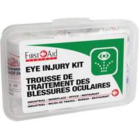 Ensemble pour les l&eacute;sions oculaires, Boîte en plastique St. Lawrence Industrial & Safety Supply