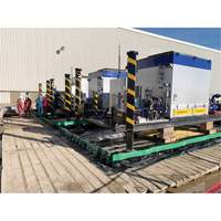 Ultimate Copolymer 2000 Ultra-Containment Berm&reg;, 179 US gal. Capacity, 4' W x 6' L x 12" H, Hinge Bracket St. Lawrence Industrial & Safety Supply