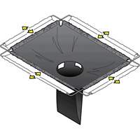 Square Ultra-Drain Guard&reg; Catch Basin Insert with Overflow Port, Oil & Sediment, 16" - 28" L x 20" - 36" W St. Lawrence Industrial & Safety Supply
