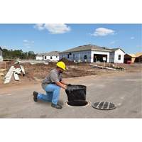 Round Ultra-Drain Guard&reg; Catch Basin Insert with Overflow Port, Oil & Sediment, 22" - 25" L x 22" - 25" W St. Lawrence Industrial & Safety Supply