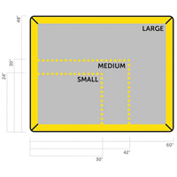 Small Ultra-Filter Pad, 0.8 US gal. Capacity, 2.5' W x 2' L x 3" H, Foam Wall St. Lawrence Industrial & Safety Supply