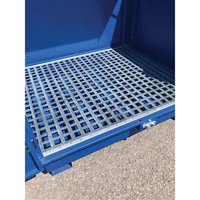 Palette de d&eacute;versement en acier avec couvercle rigide S-4 Ultra, 61" lo x 54,4" la x 52" h, Capacit&eacute; de charge 4700 lb St. Lawrence Industrial & Safety Supply