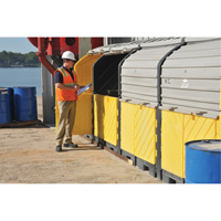 P16 Plus Ultra-Hard Top Spill Pallets&reg; without Drain, 250" L x 79" W x 62" H, 9000 lbs. Load Capacity St. Lawrence Industrial & Safety Supply
