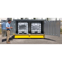 Ultra-Twin IBC en acier avec couvercle rigide, 123,4" lo x 73,4" la x 66,4" h, Capacit&eacute; de charge 12250 lb St. Lawrence Industrial & Safety Supply