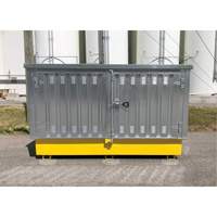 Ultra-Twin IBC en acier avec couvercle rigide, 123,4" lo x 73,4" la x 66,4" h, Capacit&eacute; de charge 12250 lb St. Lawrence Industrial & Safety Supply