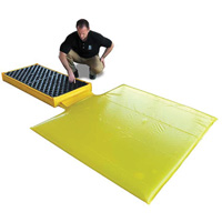 2-Drum Flexible Ultra-Spill Deck&reg; Bladder System, 88 US gal. Spill Capacity, 48" x 27" x 5" St. Lawrence Industrial & Safety Supply