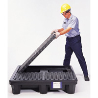 4-Drum Economy Ultra-Spill Pallet&reg;, 66 US gal. Spill Capacity, 53" x 53" x 11.8" St. Lawrence Industrial & Safety Supply