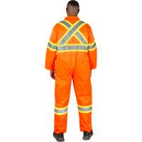 Unlined Safety Coveralls, Medium, High Visibility Orange St. Lawrence Industrial & Safety Supply