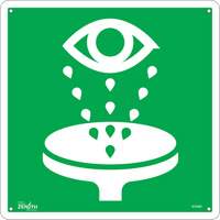 Eye Wash CSA Standard Safety Sign, 12" x 12", Aluminum, Pictogram St. Lawrence Industrial & Safety Supply