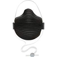 AirWave M Series Black Disposable Masks with SmartStrap&reg; & Nose Flange, N95, NIOSH Certified, Medium/Large St. Lawrence Industrial & Safety Supply