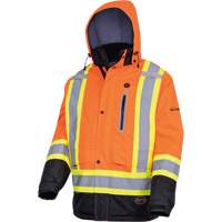 5407 Waterproof Insulated Heated Safety Jacket, Men's, Small, High-Visibility Orange St. Lawrence Industrial & Safety Supply