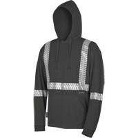 6966 Bird's-Eye Safety Hoodie, Small, Black St. Lawrence Industrial & Safety Supply