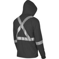 6966 Bird's-Eye Safety Hoodie, Small, Black St. Lawrence Industrial & Safety Supply