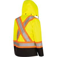 5021BBW Manteau 7 en 1 imperm&eacute;able pour femmes avec capuchon, Polyester/Polyur&eacute;thane, Jaune lime haute visibilit&eacute;, T-petit St. Lawrence Industrial & Safety Supply