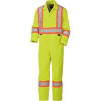 5512T High-Visibility Coveralls, 40 (Tall), High Visibility Lime-Yellow St. Lawrence Industrial & Safety Supply