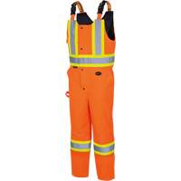 5040 Waterpoof Quilted Safety Overalls, Polyester, Small, High Visibility Orange St. Lawrence Industrial & Safety Supply