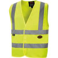 6886 High-Visibility Tricot Safety Vest, High Visibility Lime-Yellow, Small, Polyester St. Lawrence Industrial & Safety Supply