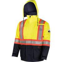 4485 Defender&reg; FR/Arc/Antistatic Trilaminate Safety Jacket, Small, Black/High Visibility Yellow, 11 cal/cm² St. Lawrence Industrial & Safety Supply