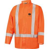 5990J Super Heavy-Duty FR/Arc Resistant Safety Rain Jacket, Small, High Visibility Orange, 11 cal/cm² St. Lawrence Industrial & Safety Supply