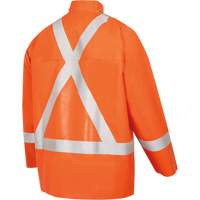 5990J Super Heavy-Duty FR/Arc Resistant Safety Rain Jacket, Small, High Visibility Orange, 11 cal/cm² St. Lawrence Industrial & Safety Supply