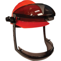 Visi&egrave;re Facetech avec attache pour casques de s&eacute;curit&eacute; &agrave; fentes, Suspension Rochet St. Lawrence Industrial & Safety Supply