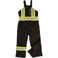Ripstop Insulated Safety Bib Overall, Polyester, X-Small, Black St. Lawrence Industrial & Safety Supply