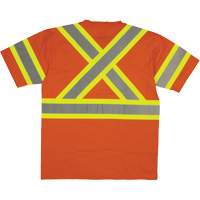 Short Sleeve Safety T-Shirt, Cotton, X-Small, High Visibility Orange St. Lawrence Industrial & Safety Supply