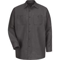 Chemise industrielle de travail &agrave; manches longues, Hommes, Moyen, Charbon St. Lawrence Industrial & Safety Supply