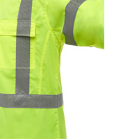 Bisley&reg; X-Back Long Sleeve Work Shirt with X-Airflow, Poly-Cotton, Small, High Visibility Lime-Yellow St. Lawrence Industrial & Safety Supply