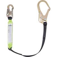 SA-6402-4 Shock Absorbing Lanyard, 4', Form Hook Center, Snap Hook Leg Ends, Polyester St. Lawrence Industrial & Safety Supply