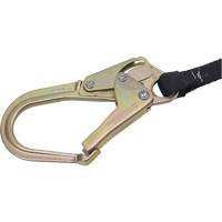 SA-6402-4 Shock Absorbing Lanyard, 4', Form Hook Center, Snap Hook Leg Ends, Polyester St. Lawrence Industrial & Safety Supply