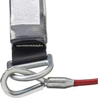 SA-5502-6 Shock Absorbing Lanyard, 6', Form Hook Center, Snap Hook Leg Ends, Galvanized Steel St. Lawrence Industrial & Safety Supply