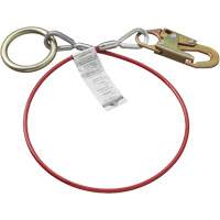 AS-21210-6 6' Cable Anchor with Snap Hook & O-Ring, Sling, Temporary Use St. Lawrence Industrial & Safety Supply
