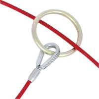 AS-21110-4 4' Cable Anchor with O-Ring Ends, Sling, Permanent Use St. Lawrence Industrial & Safety Supply