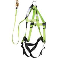 FBH-10000A6440-4 4' Class A Harness & Lanyard with 350 lbs. Capacity, Harness/Lanyard Combo St. Lawrence Industrial & Safety Supply