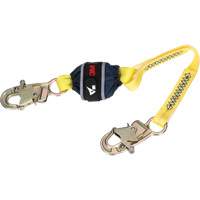 Web Shock-Absorbing Lanyard, 2.5', Snap Hook Center, Snap Hook Leg Ends, Polyester St. Lawrence Industrial & Safety Supply