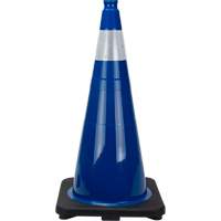 Premium Traffic Cone, 28", Blue, 4" Reflective Collar(s) St. Lawrence Industrial & Safety Supply