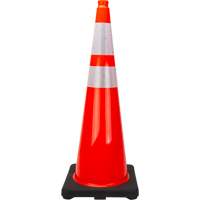 Premium Traffic Cone, 36", Orange, 4" & 6" Reflective Collar(s) St. Lawrence Industrial & Safety Supply