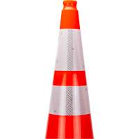 Premium Traffic Cone, 36", Orange, 4" & 6" Reflective Collar(s) St. Lawrence Industrial & Safety Supply