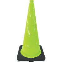 Premium Traffic Cone, 18", Lime Green St. Lawrence Industrial & Safety Supply