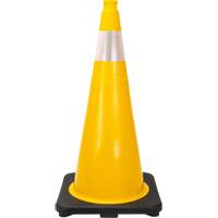 Premium Traffic Cone, 28", Yellow, 4" Reflective Collar(s) St. Lawrence Industrial & Safety Supply