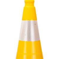 Premium Traffic Cone, 28", Yellow, 4" Reflective Collar(s) St. Lawrence Industrial & Safety Supply